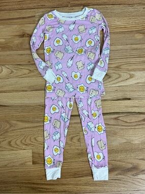 Little Sleepies Lavender Egg Face Pajama Set size 2T